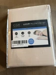 Cgk 400 Ct Luxury Set King/cal 100% Cotton Cream New. Fixed Price $9.40.