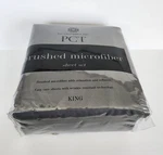 Pct King Sheet Set Brushed Microfiber Gray - New Open Packaging See Photos. Fixed Price $35.00.
