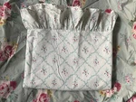 Ralph Lauren *sundress Twin Ruffled Flat Sheet Floral Flowers Cottage Lane. Fixed Price $39.95.