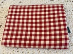 Ralph Lauren Cold Spring Gingham Red King Flat Sheet. Fixed Price $125.00.
