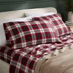 Full 400 Thread Count Holiday Performance Sheet Set Red Plaid - Threshold. Fixed Price $19.98.