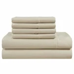 Hotel Signature 800 Thread Count Cotton 7-PIECE Sheet Set Beige- Split Cal King. Fixed Price $139.99.