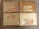 400 Tc Embroidered Foliage Solid King Sheet Set Bedding New!. Fixed Price $38.89.