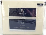 Wamsutta 625 Thread Pima Cott King Sheet Set Stone, Solid, New. Fixed Price $369.99.