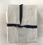 West Elm European Flax Linen Sheet Set King Frost Grey Nwt. Fixed Price $259.00.