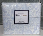 Charter Club Sleep Luxe 100% Cotton Sateen 800 Thread Count King Sheet Set Blue. Fixed Price $140.00.