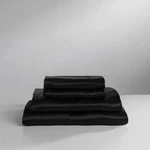 Baltic Linen Satin Luxury Sheet Set Cal King Black 4-PIECE. Fixed Price $33.21.