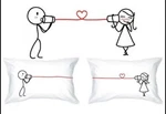Human TOUCH-2 King Pillow Cases, Can Phone Boy Meets Girl Couples. Fixed Price $22.00.