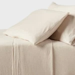 King Cotton Jersey Sheet Set Heather Oatmeal Threshold 4-PIECE 100%. Fixed Price $100.00.