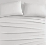 New Bearpaw Serene All Season Comfort Sheet Set Queen Bright White. Fixed Price $59.99.