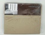 Hudson Park Collection Twin Flat Sheet 100% Pima Cotton Color Champagne Nip. Fixed Price $100.00.