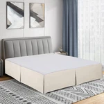 Cathay Home Double Brushed Microfiber Pleated Easy Fit Bed King, Coconut Milk. Fixed Price $48.91.