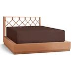 21 Extra Deep Pocket Ultra Soft Fitted Sheet Elastic All Around, Twin-chocolate. Fixed Price $18.99.