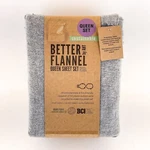 Better Flannel By Aht Queen Set - 4 Piece, Soft New Gray. Fixed Price $54.99.