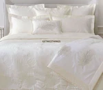 $475 New Yves Delorme Palmbay King Flat Sheet Jacquard Ivory Cream 500TC Luxury. Fixed Price $289.00.