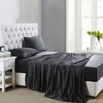 Lanest Housing Silk Satin Sheets, Size Bed Set Full, Black. Fixed Price $30.54.