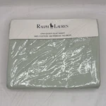 Vintage Ralph Lauren Queen Flat Sheet 200 Count Cotton No-iron Mist Green New. Fixed Price $59.99.