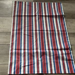 Vintage Pillow Case Fashion Manor Penn-prest Red White Blue Stripe Queen Size. Fixed Price $8.00.