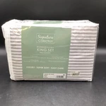 Signature Collection Printed Microfiber 4 Pc. Sheet Set, King. Fixed Price $28.71.