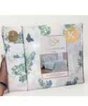 Nwt Lenox Sheet Floral Butterflies Blue Green W/ 4 Pillowcases 6PC Set King. Fixed Price $50.00.