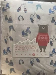 Nate & Just Add Cocoa Flannel Sheet Set Ice Skates Mittens 100% Cotton Queen. Fixed Price $59.95.