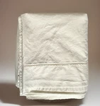 Magnolia Organics 100% Cotton Queen Flat Sheet Ivory Satin 550TC. Fixed Price $45.00.