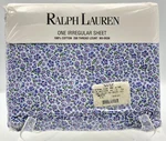 Ralph Lauren Elizabeth Street Floral Blue Irregular Ruffled Twin Flat Sheet New. Fixed Price $65.00.