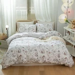 Amwan Garden Style Chic Floral Duvet Cover Queen Soft Vintage Bedding Set Flower. Fixed Price $65.99.