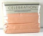 New Westpoint Pepperell For Mervyn's Celebration Percale Peach King Flat Sheet. Fixed Price $29.99.