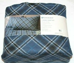 Northcrest Blue Plaid Flannel Twin Sheet Set. Fixed Price $52.48.