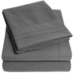 Kitchen King Gray Fitted Sheets With Elastic Straps Soft Microfiber Deep Pockets. Fixed Price $41.09.