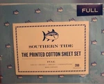 Brand New Southern Tide Full Size Skipjack Sheet Set Color Blue Topaz. Fixed Price $89.95.