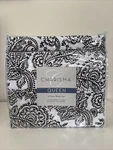 Charisma Queen 6 Piece Sheet Set Brushed Microfiber Black White Hayden Paisley. Fixed Price $45.00.