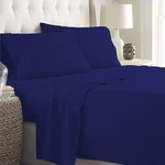 Bedding Collection 100% Cotton 1000 Tc Or 1200 Navy Blue Solid Select Item. Fixed Price $149.44.