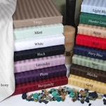1000 Tc 1200 Egyptian Cotton Select Bed Sheets Stripes Colors Queen Size. Fixed Price $53.49.