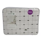 Lacoste Full/double Sheet Set 100% Cotton Percale Lightweight Black White. Fixed Price $44.06.