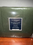 New Sonoma Heavyweight Flannel Twin Bed Sheet Set Hunter Green 100% Cotton (t). Fixed Price $26.95.