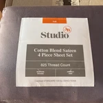 Studio 3B Full 4 Piece Sheet Set Oslo-tex Moisture Wicking Gray. Fixed Price $39.00.