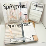 Springmaid Avedon Ii Standard Set Nos Vtg Art Deco Floral Pillowcase/fitted/flat. Fixed Price $49.87.