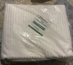 Swiss Steipes Luxury Satin Sheeting White Stripe Duvet Hotel Bedding Queen. Fixed Price $49.99.
