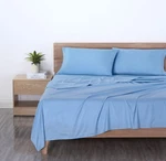 Mainstays Queen Microfiber Sheet Set 4-PIECE Light Blue Recycled Polyester New. Fixed Price $27.99.
