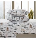 Sweet Home Flannel Sheets Cozy Deep Pocket Winter Cabin Bedding 4 Piece Set Full. Fixed Price $44.00.