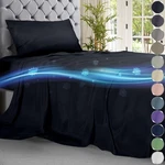 Decolure Cooling Bed Sheets Twin Set 3PCS Luxurious & Ultra-soft Size .... Fixed Price $47.12.