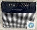 Ralph Lauren Queen Flat Sheet Screening Room Mattea Navy Factory Folded New. Fixed Price $72.99.