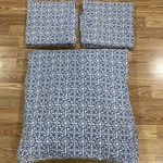 Pinzon Portugal King 100% Cotton Royal Blue Duvet Cover Set W/ 2 Pillow Shams. Fixed Price $59.99.