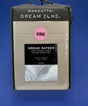 Rare Wamsutta Dream Zone Sateen King Sz Bed Sheet Set Tan 400TC 100% Cotton New. Fixed Price $245.00.