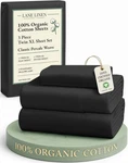 Lane Linen 100% Organic Cotton Bed Sheets Extra Long Twin, Xl, 13: Black. Fixed Price $48.90.