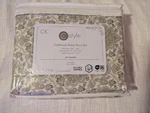 Ck Style California King Sheet Set 100% Polyester Floral Nature Machine Washable. Fixed Price $29.00.