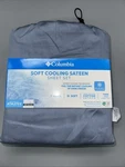 Columbia Soft Cooling Sateen Sheet Set-blue- Twin-new. Fixed Price $35.00.