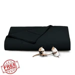 Pizuna King Flat Sheet Black 400 Tc Cotton Sateen. Fixed Price $133.99.